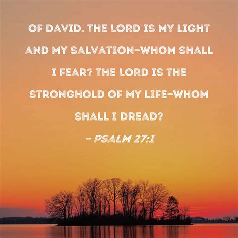 Light, space, zest— that's GOD! So, with him on my side I'm fearless, afraid of no one and nothing. . The lord is my strength and my salvation whom shall i fear lyrics